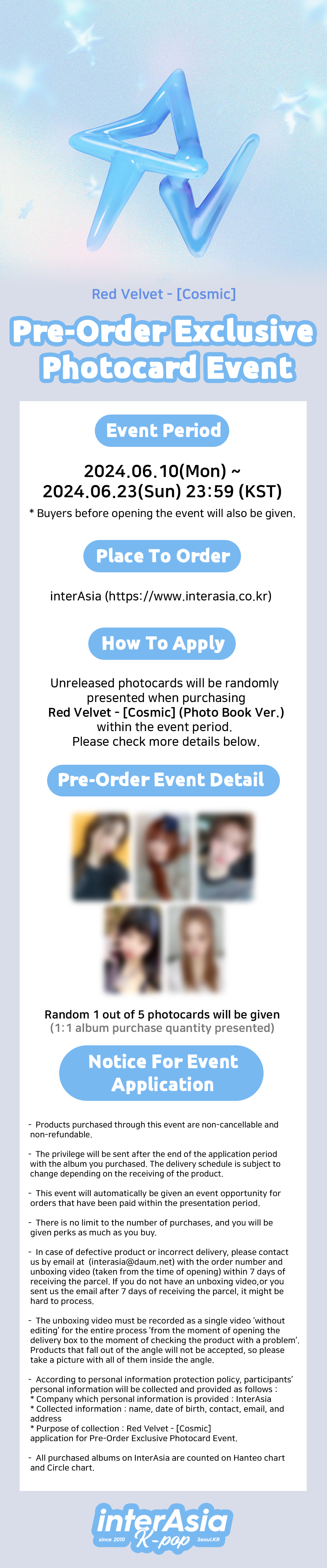 Red Velvet - [Cosmic] (Photo Book Ver.) + interAsia Exclusive